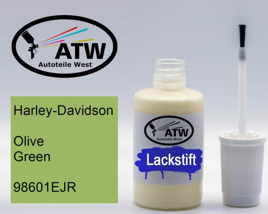 Harley-Davidson, Olive Green, 98601EJR: 20ml Lackstift, von ATW Autoteile West.